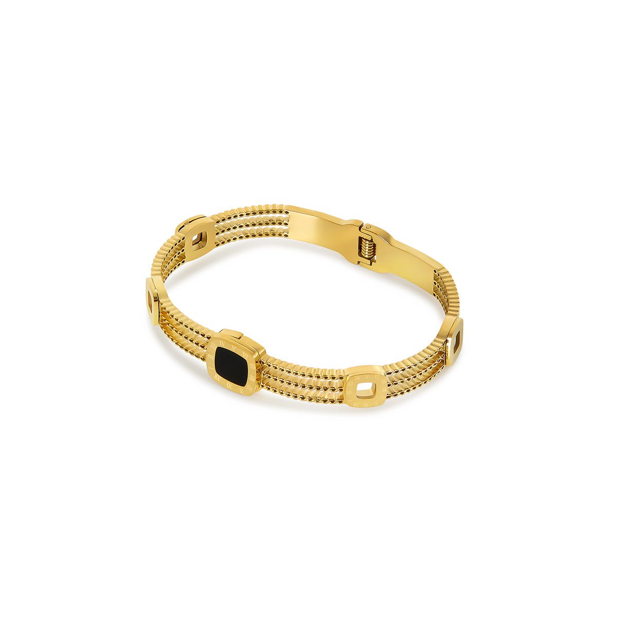 Onyx Summer Bracelet 18k Gold Plated