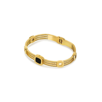Onyx Summer Bracelet 18k Gold Plated