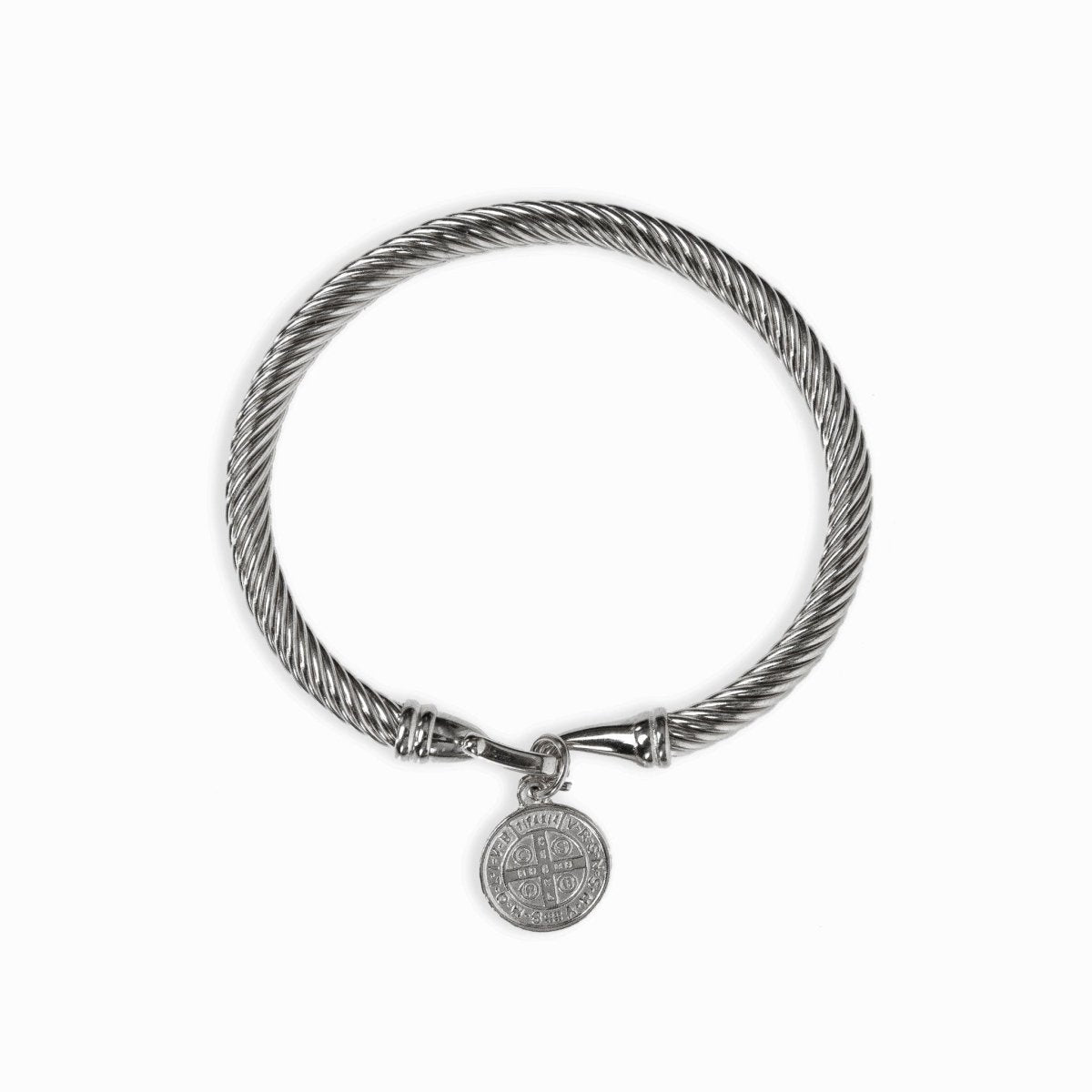 Saint Benedict Charm Bracelet 18k Gold Plated - Silver