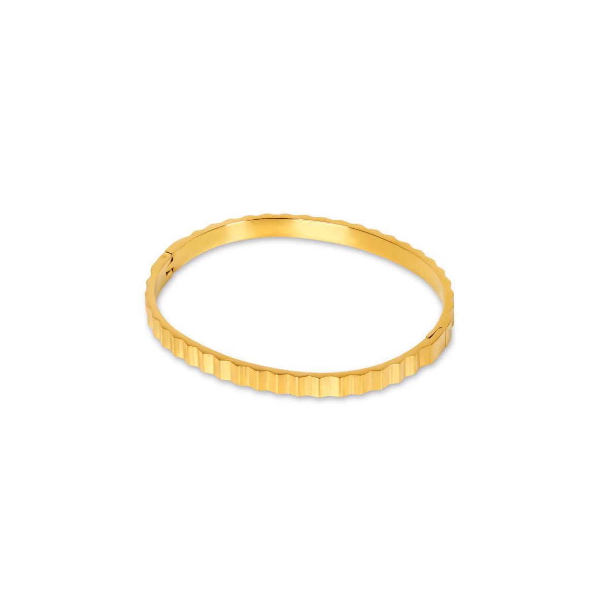 Ripple Bangle - 18k Gold Plated