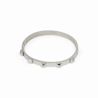 Studs Bracelet 18k Gold Plated - Silver