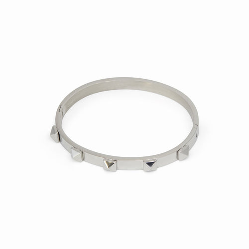 Studs Bracelet 18k Gold Plated - Silver