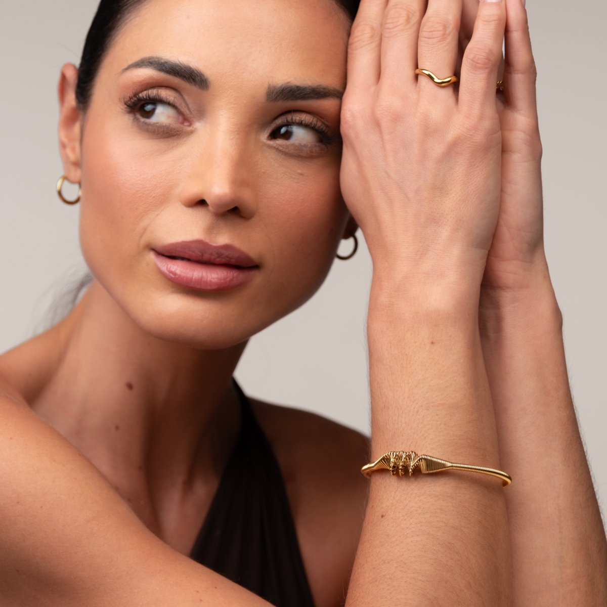 Wave Bracelet 18k Gold Plated