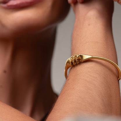 Wave Bracelet 18k Gold Plated