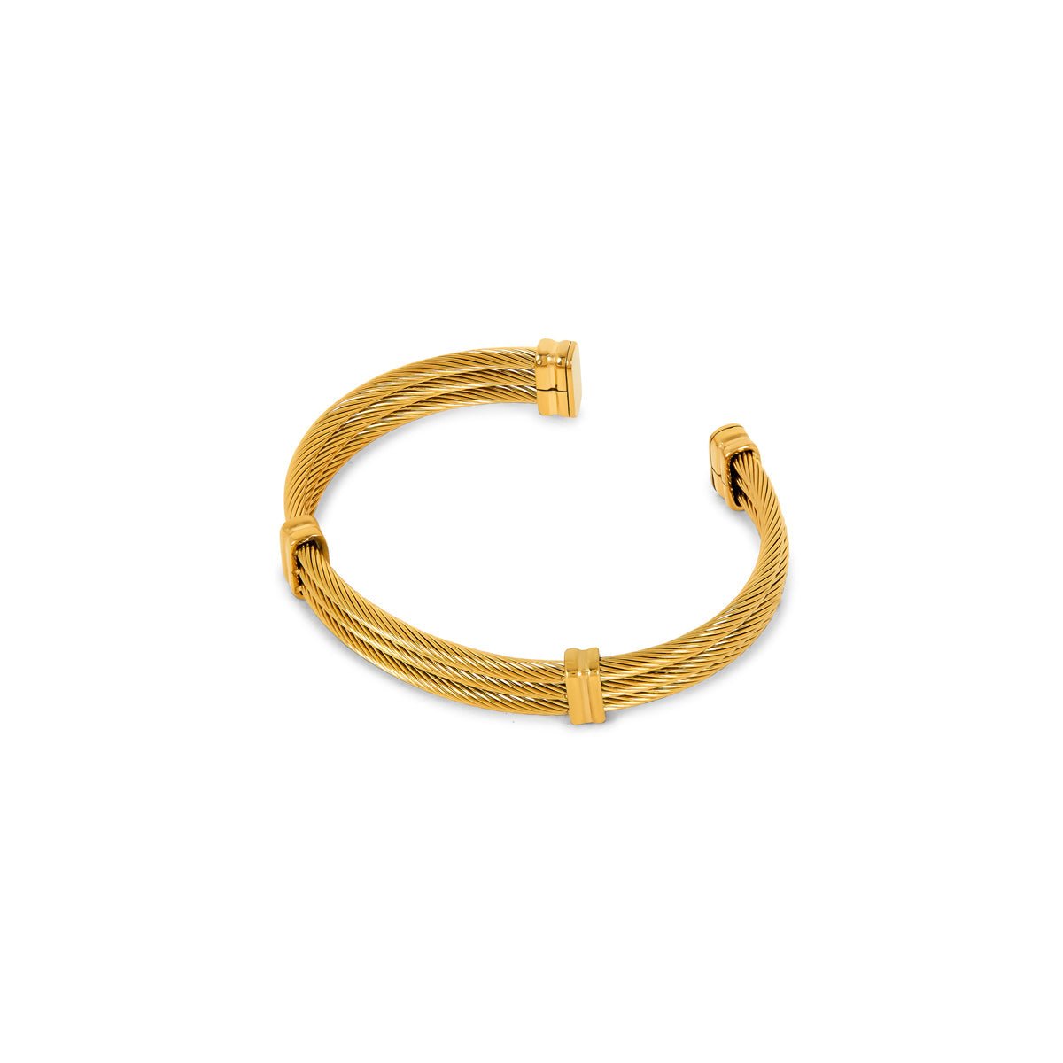 Wire Cuff Bracelet – 18k Gold Plated