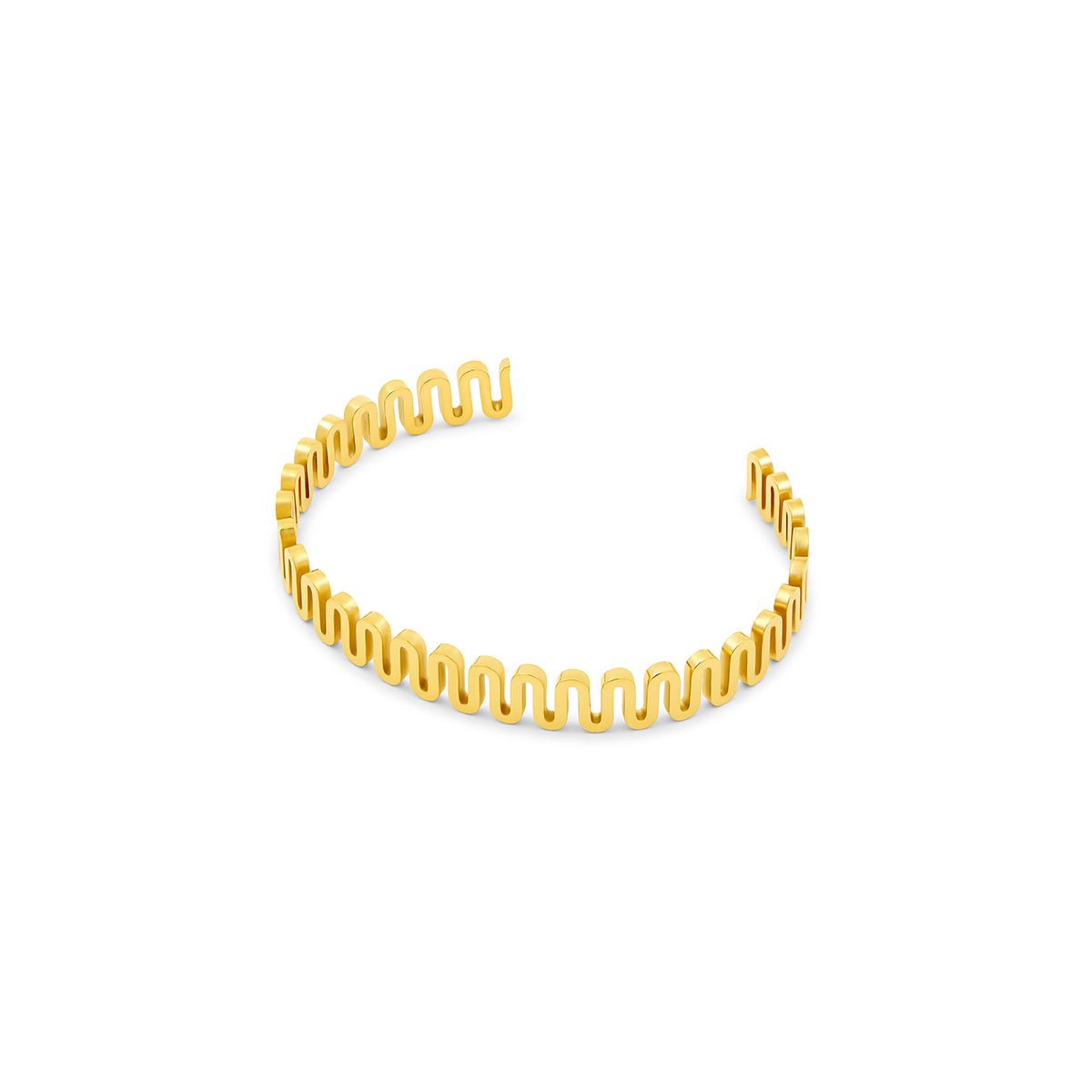 Zig Zag Bracelet 18k Gold Plated