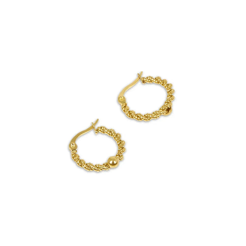 Twist Hoop Earrings – 18k Gold Plated