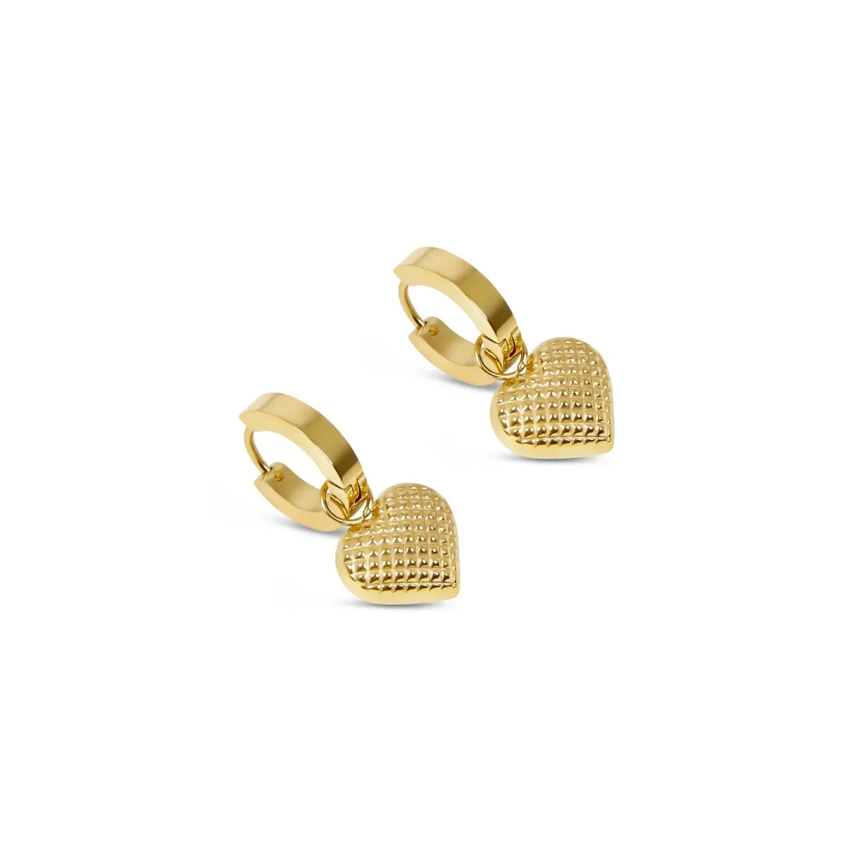 Love Mini Hoop Earrings – 18k Gold Plated