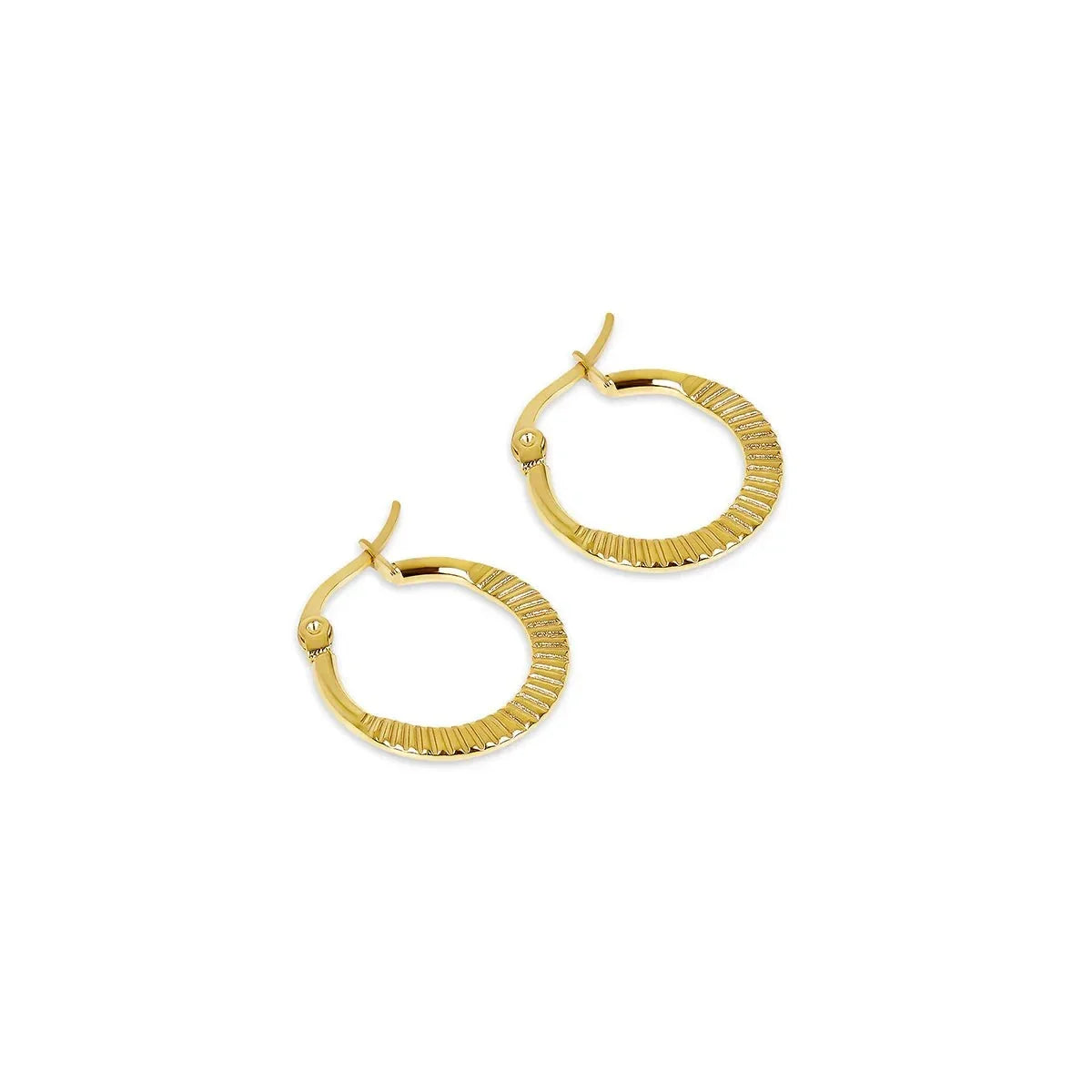 Catania Hoop Earrings – 18k Gold Plated