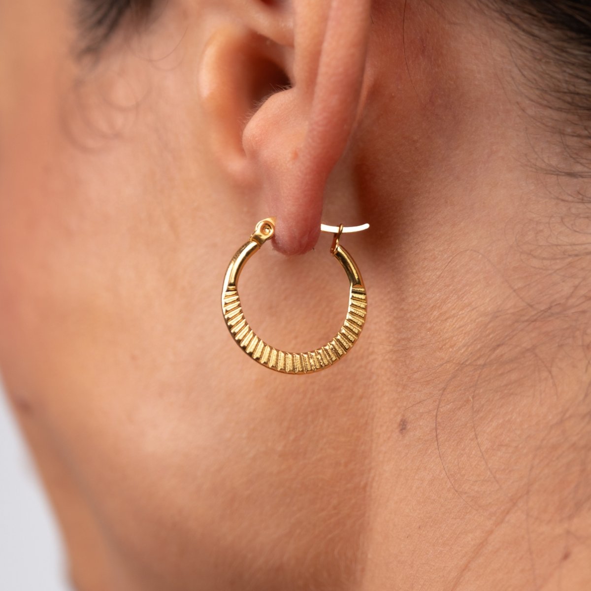Catania Hoop Earrings – 18k Gold Plated