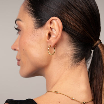 Catania Hoop Earrings – 18k Gold Plated