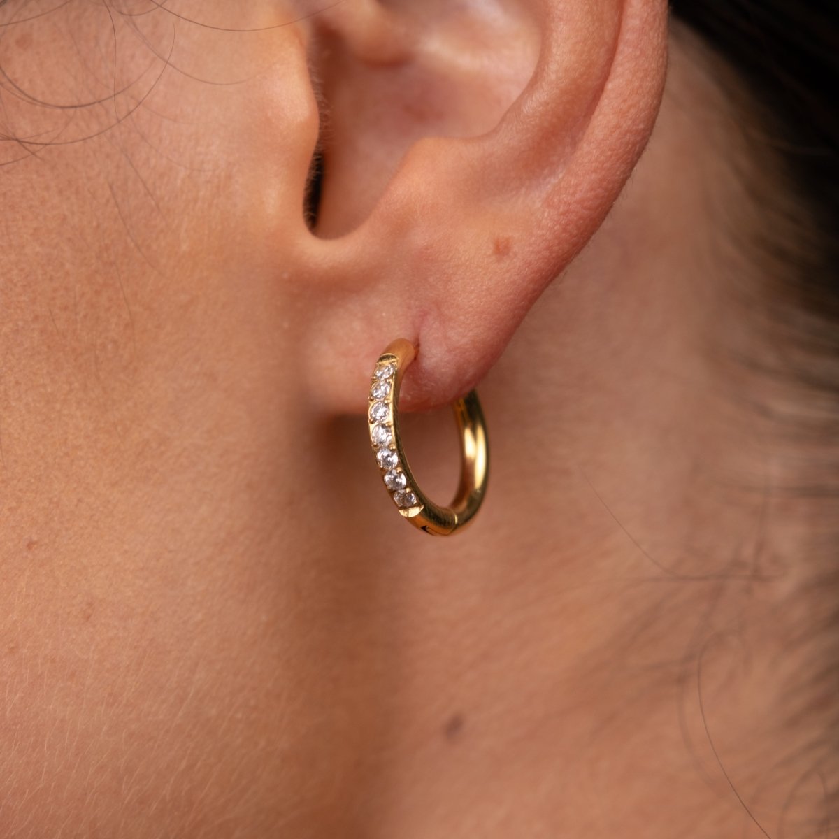 Arielle Hoop Earrings 18k Gold Plated