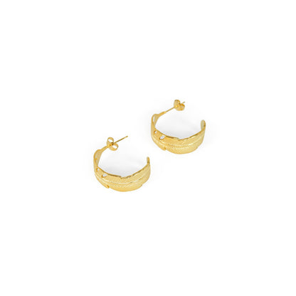 Atena Hoop Earrings 18k Gold Plated