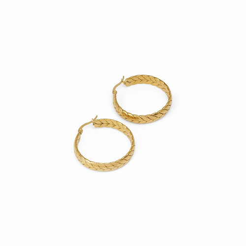 Pompeia Hoop Earrings 18k Gold Plated