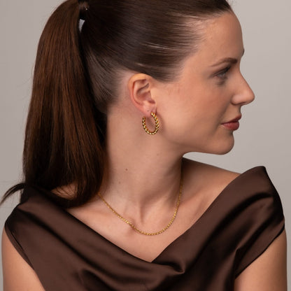 Twist Earrings - 18k Gold Plated