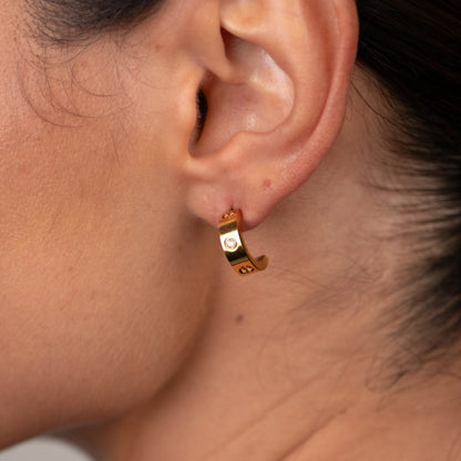 Twist Earrings - 18k Gold Plated