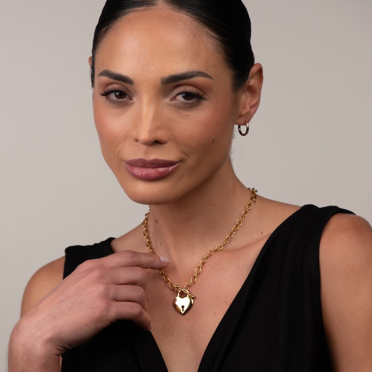 Eternal Love Heart 18k Gold Plated Necklace