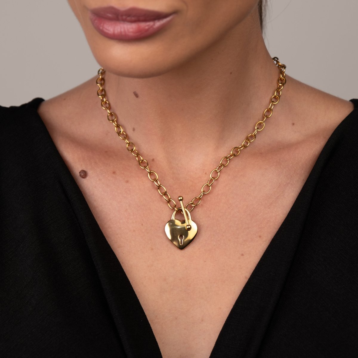 Eternal Love Heart 18k Gold Plated Necklace