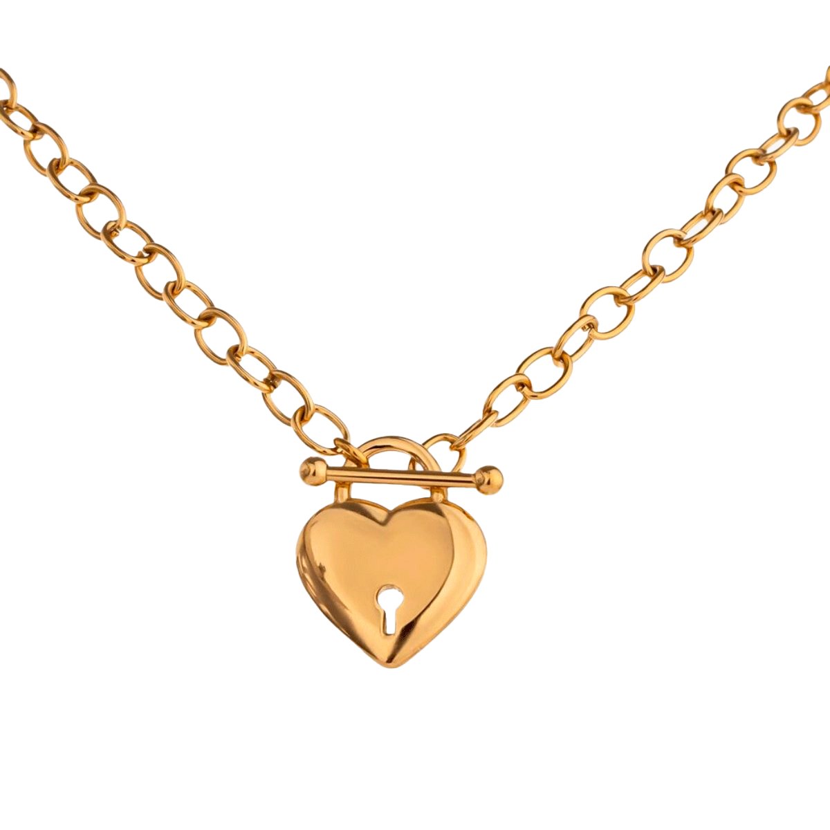 Eternal Love Heart 18k Gold Plated Necklace