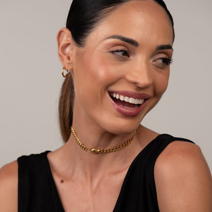 Serpent Choker Necklace 18k Gold Plated