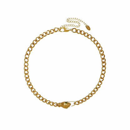 Serpent Choker Necklace 18k Gold Plated