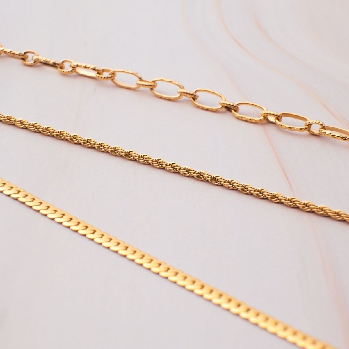 Thin Baiano Cord Necklace 2mm - 18k Gold Plated