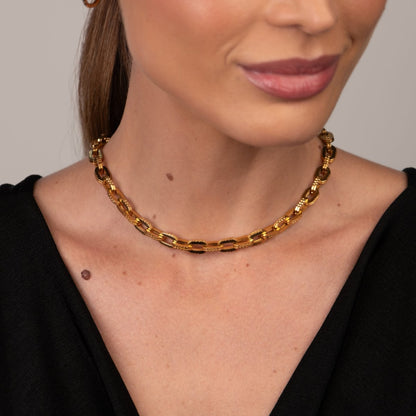 Chunky Link Necklace - 18k Gold Plated