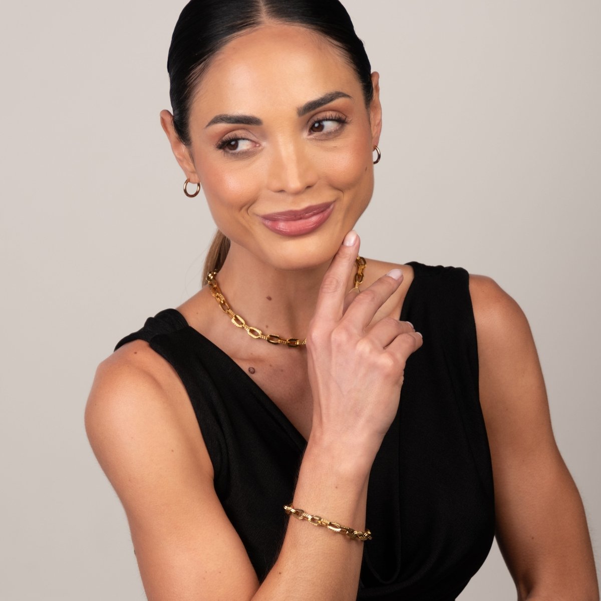 Chunky Link Necklace - 18k Gold Plated