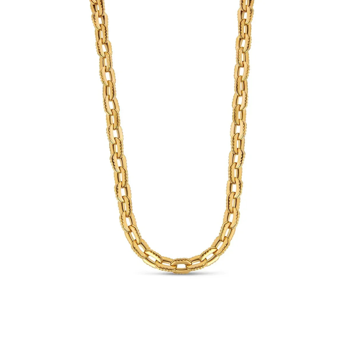 Chunky Link Necklace - 18k Gold Plated