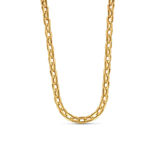 Chunky Link Necklace - 18k Gold Plated