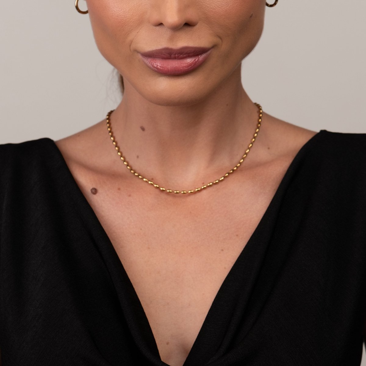 Sphere Necklace 18k Gold Plated