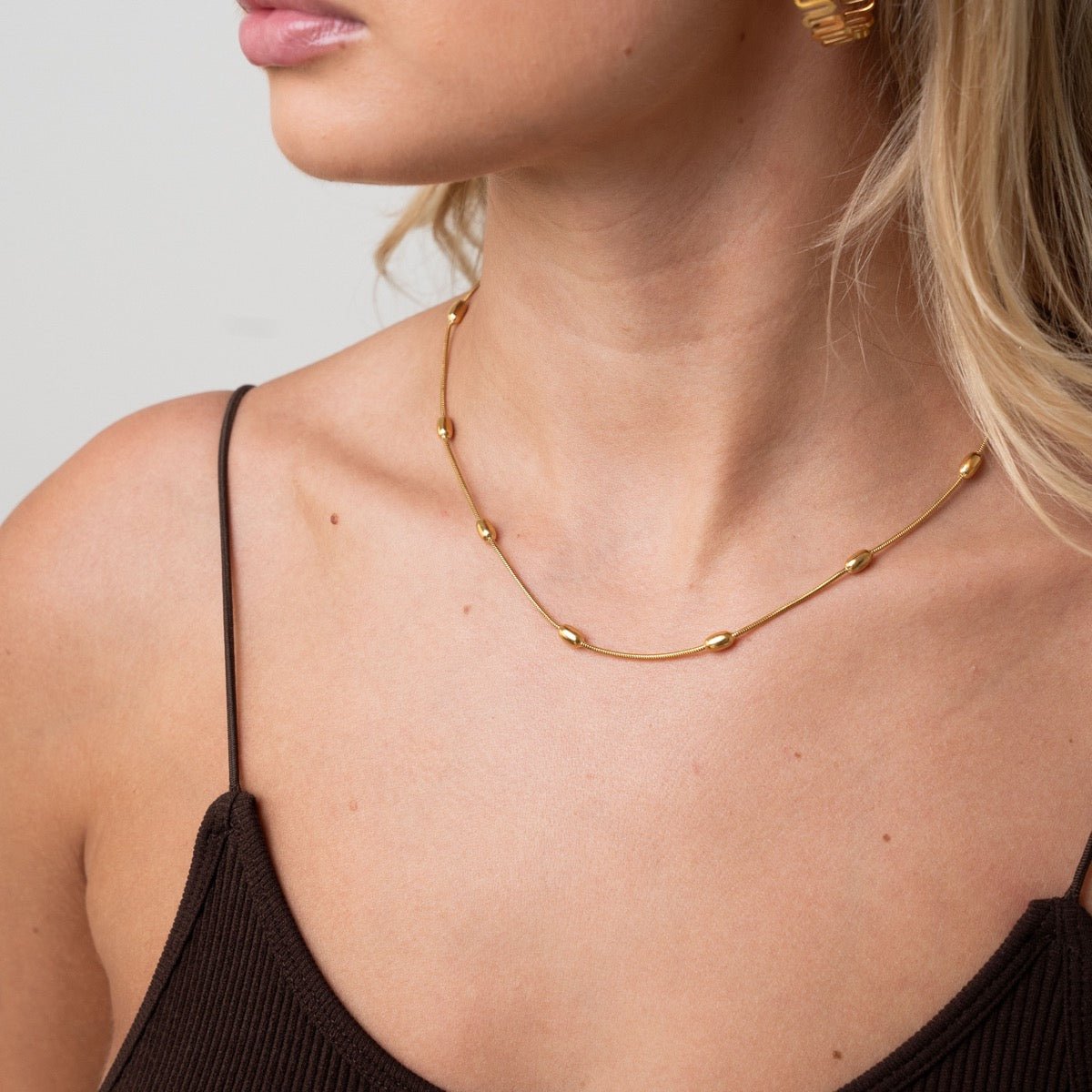 Sphere Necklace 18k Gold Plated
