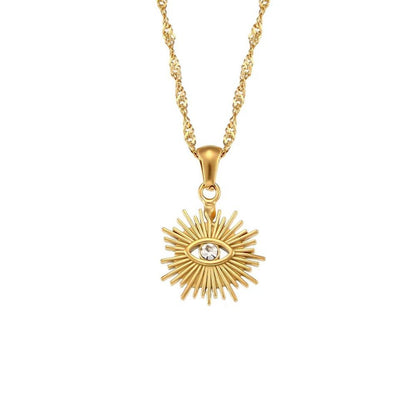 Eye Necklace - 18k Gold Plated