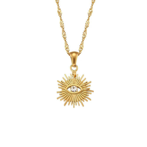 Eye Necklace - 18k Gold Plated