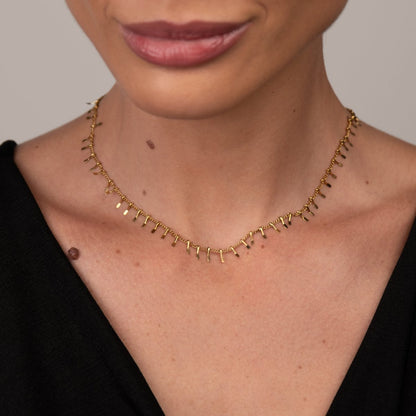 Jurerê Choker Necklace 18k Gold Plated