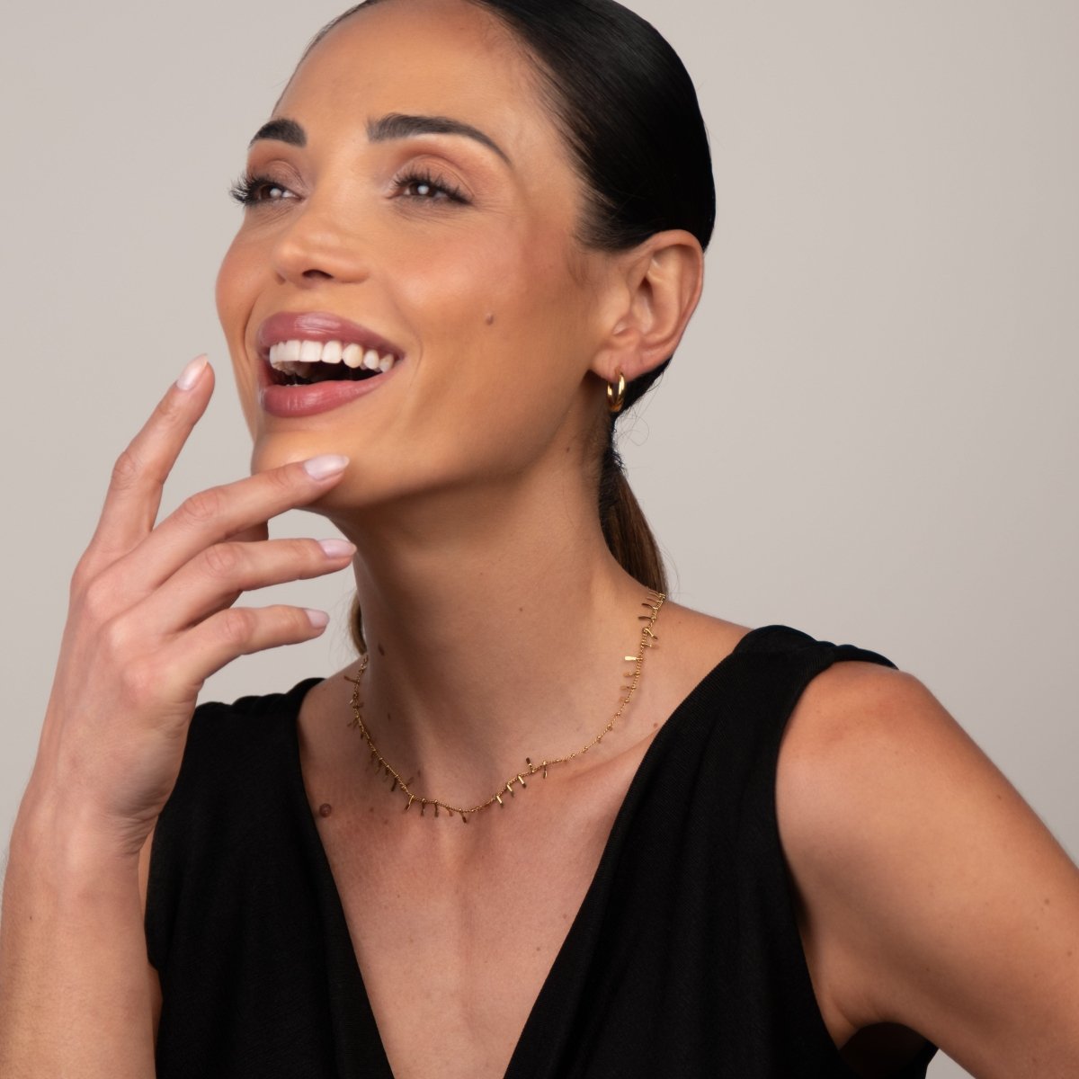 Jurerê Choker Necklace 18k Gold Plated