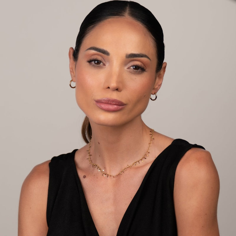 Jurerê Choker Necklace 18k Gold Plated