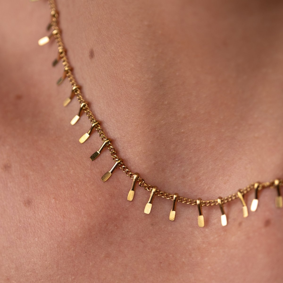 Jurerê Choker Necklace 18k Gold Plated