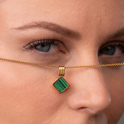 Geometric Minimal Necklace - 18k Gold Plated