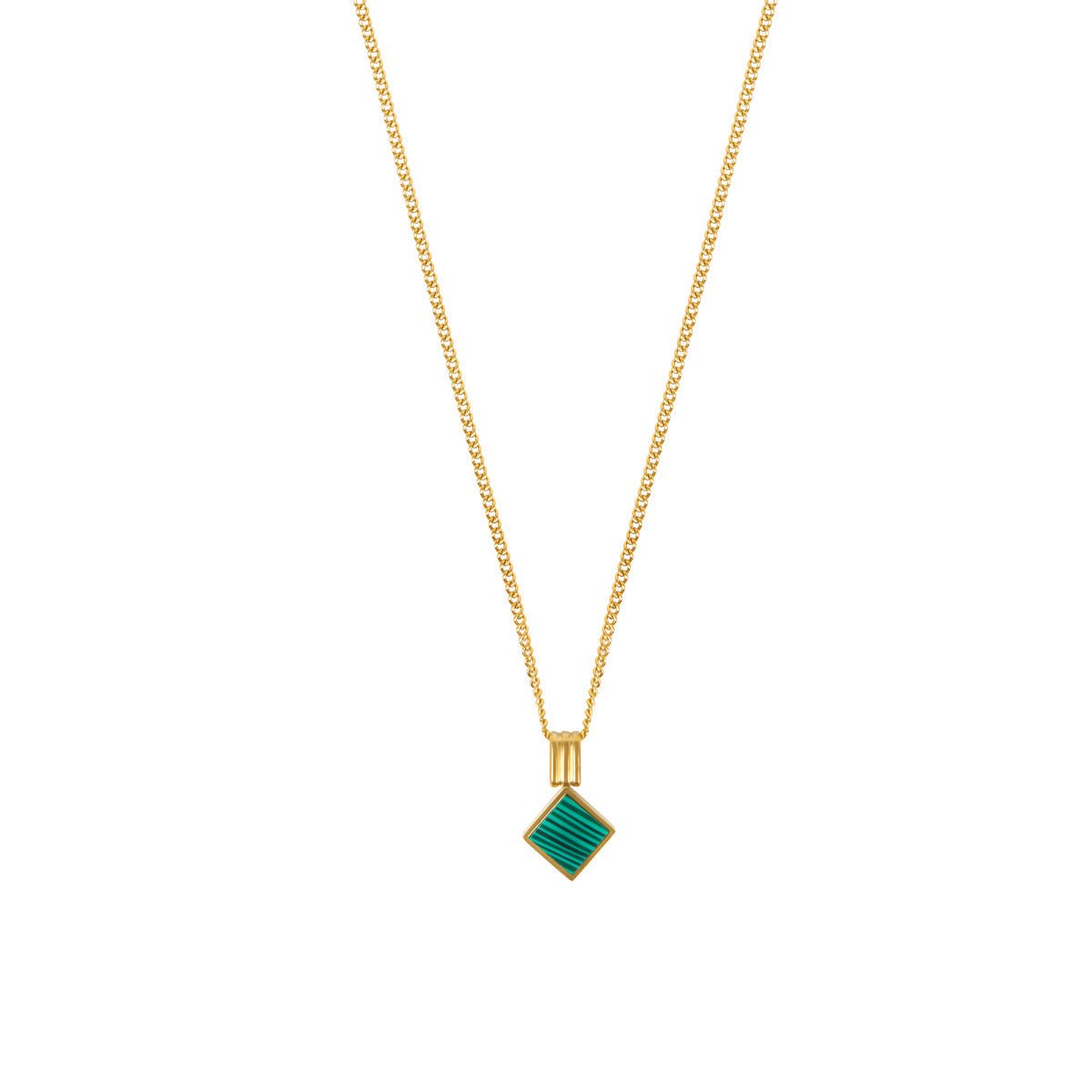 Geometric Minimal Necklace - 18k Gold Plated