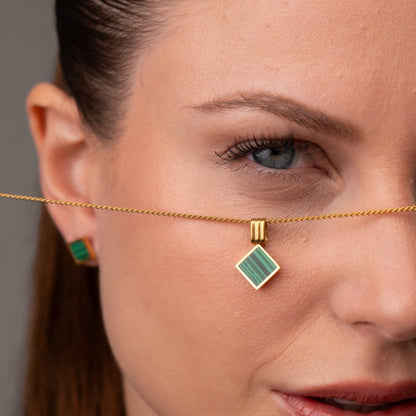 Geometric Minimal Necklace - 18k Gold Plated