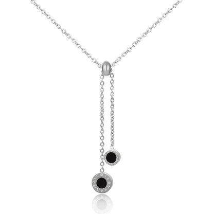 Athenas Lariat Necklace 18k Gold Plated - Silver