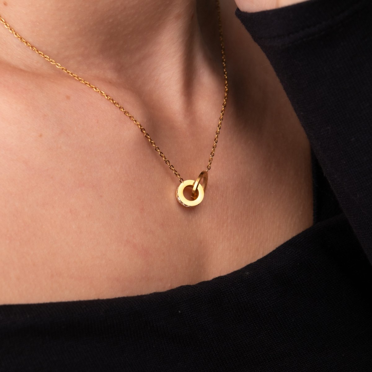 Imperial Zirconia Necklace 18k Gold Plated