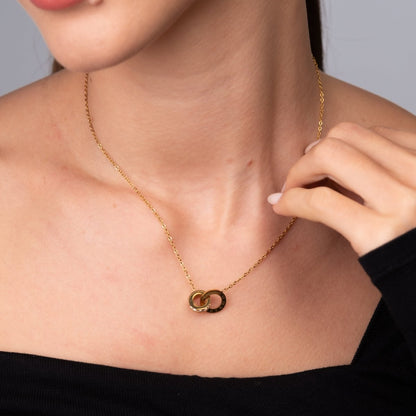 Imperial Zirconia Necklace 18k Gold Plated