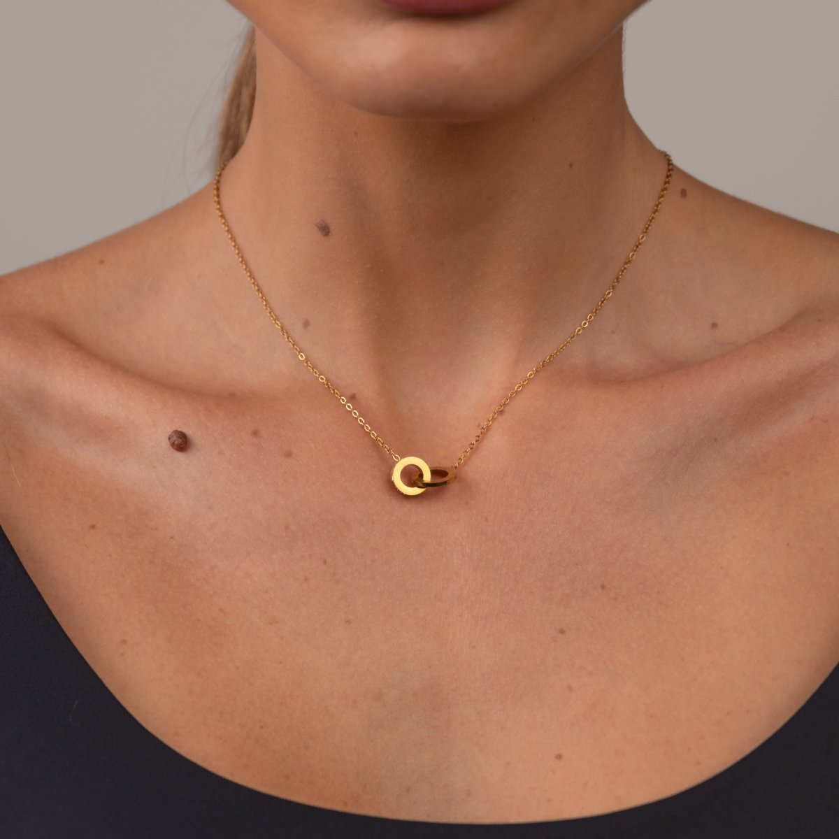 Imperial Zirconia Necklace 18k Gold Plated
