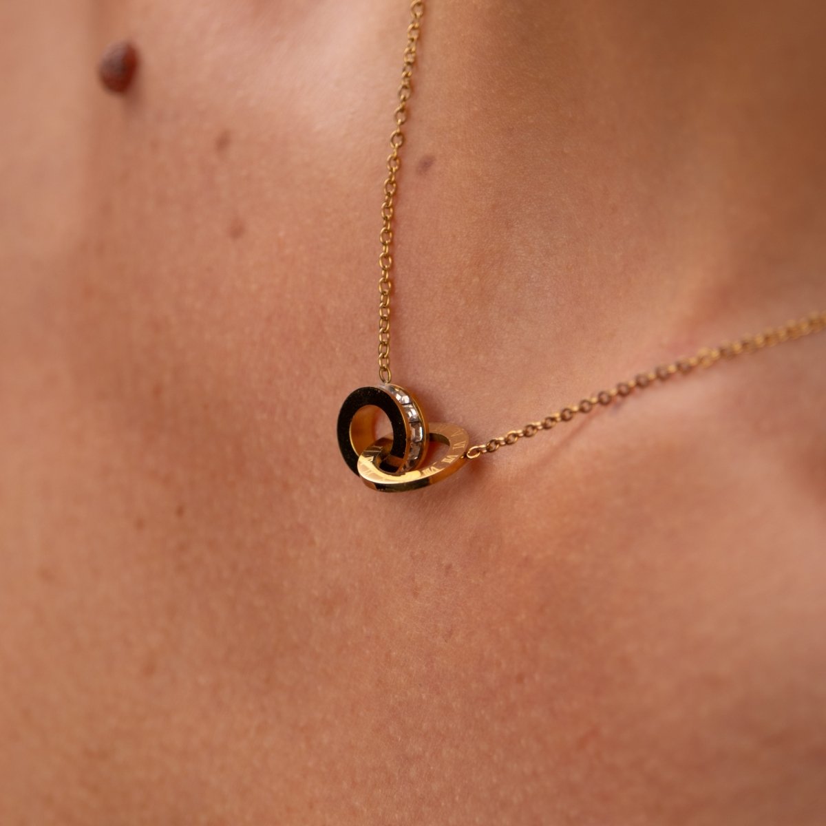 Imperial Zirconia Necklace 18k Gold Plated