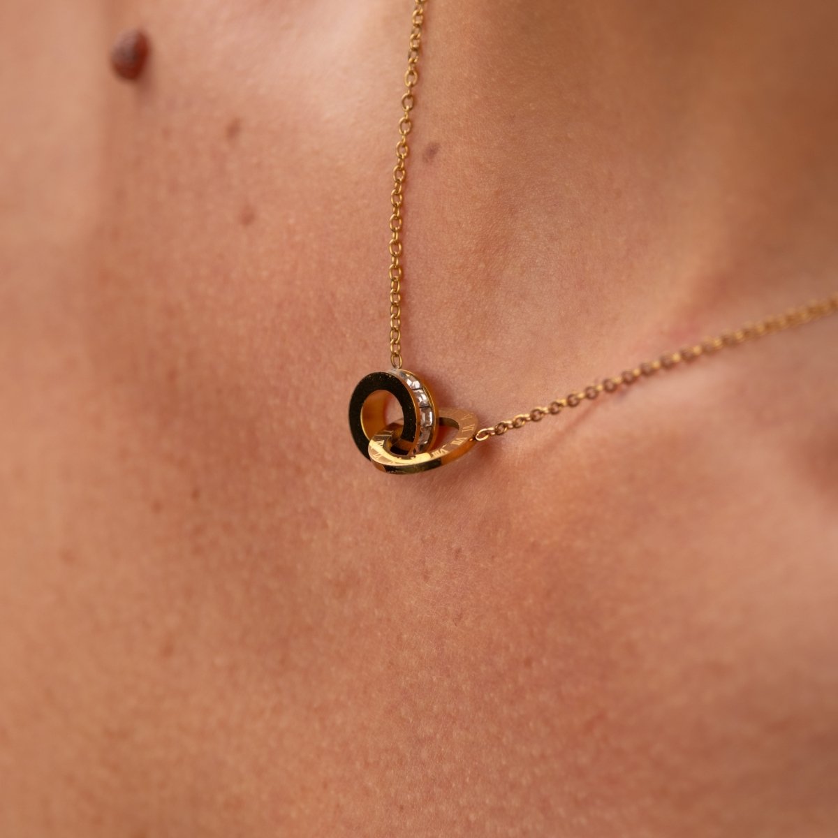 Imperial Zirconia Necklace 18k Gold Plated