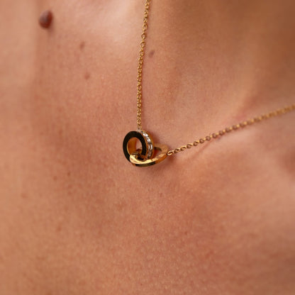 Imperial Zirconia Necklace 18k Gold Plated