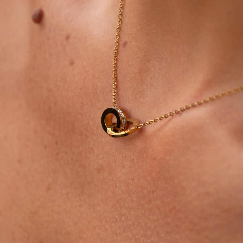 Imperial Zirconia Necklace 18k Gold Plated