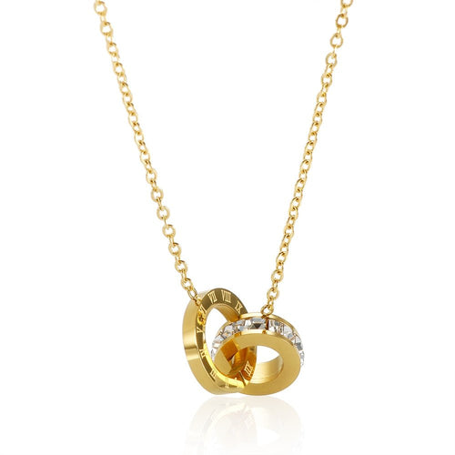 Imperial Zirconia Necklace 18k Gold Plated
